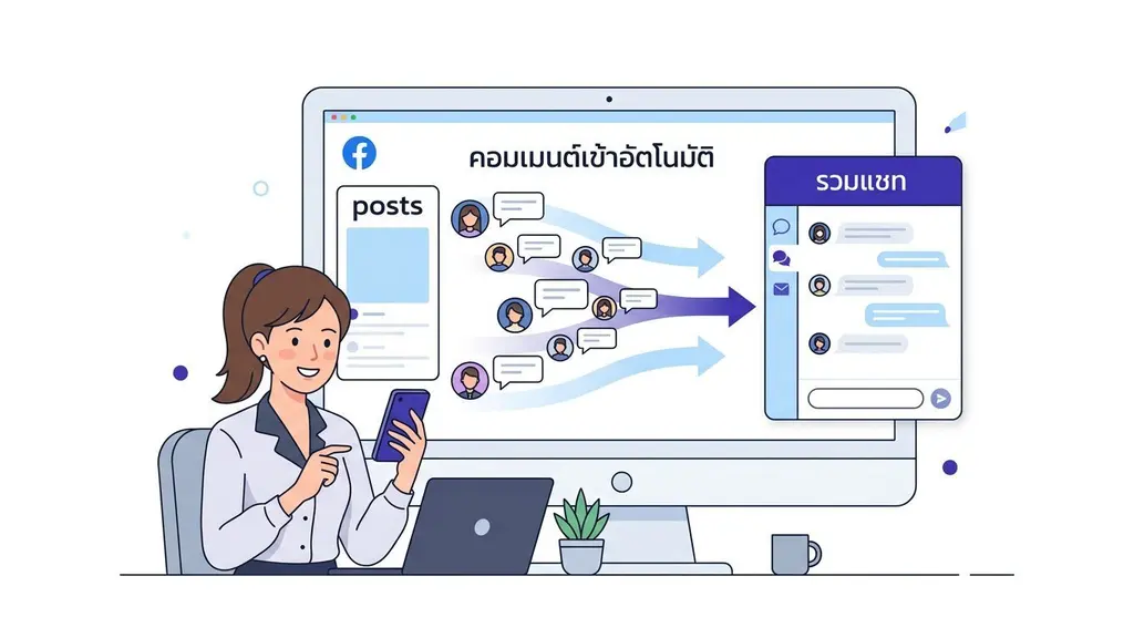 วิธีดึงคอมเม้น Facebook เข้า Inbox อัตโนมัติ ไม่พลาดลูกค้าและตอบแชทได้ไวขึ้น